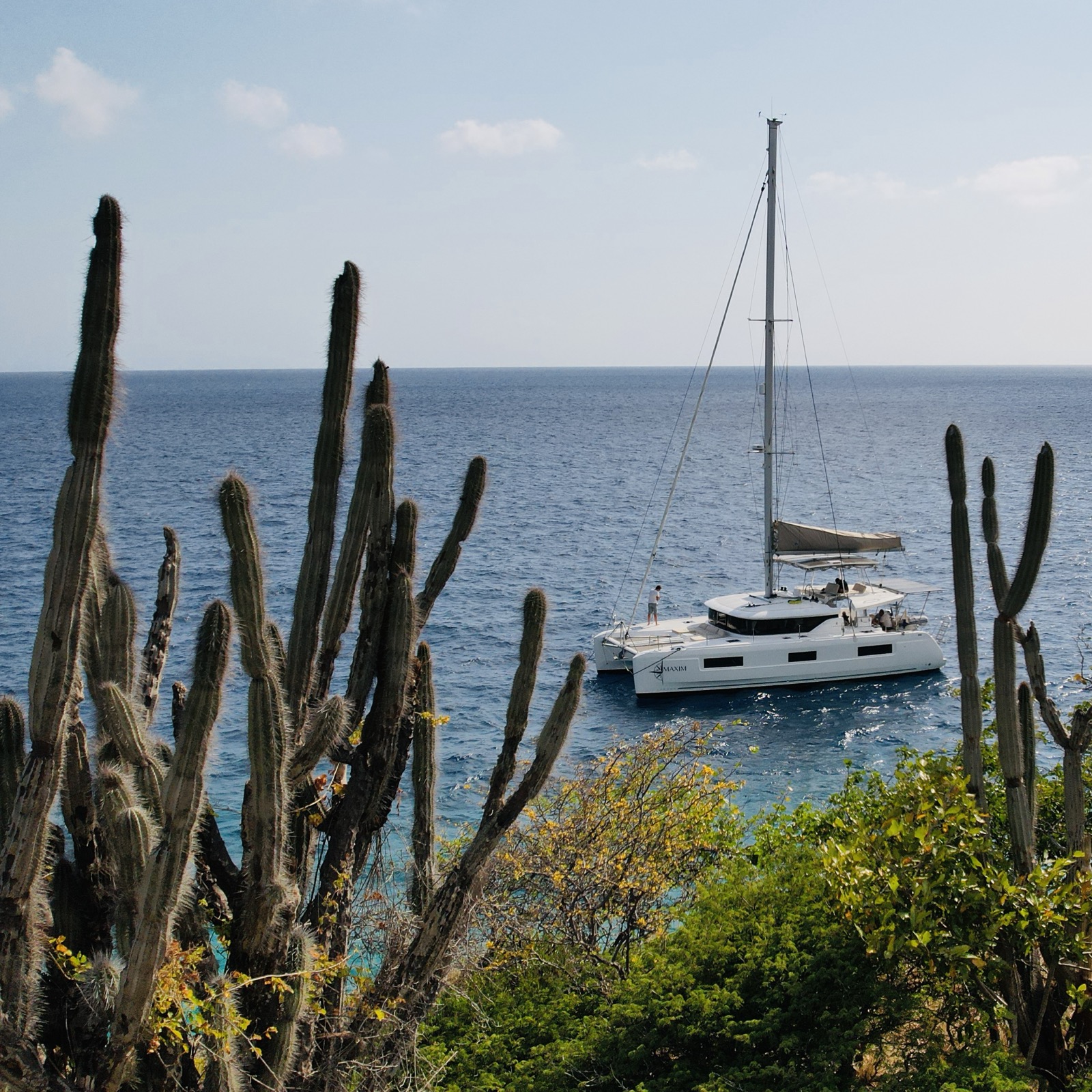 Bonaire Yacht Charters yacht on the turquoise sea